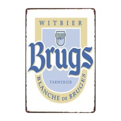 weisse werbeplatte von brugge