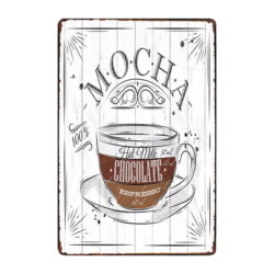 werbetafel kaffee moka