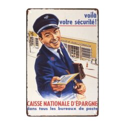 werbeplakette caisse depargne