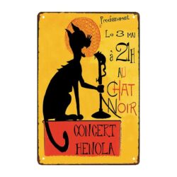 black cat werbetafel