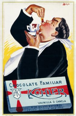 kohler schokoladen werbeteller