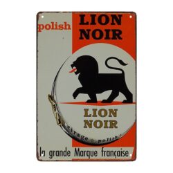 black lion shoe shine werbeschild