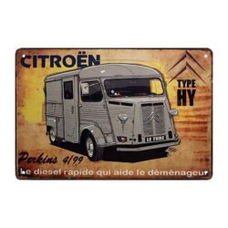 citroen werbeschild mit bus