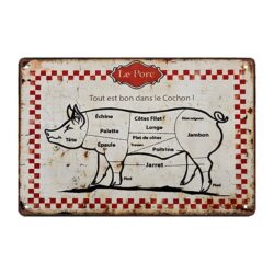 schweine werbetafel