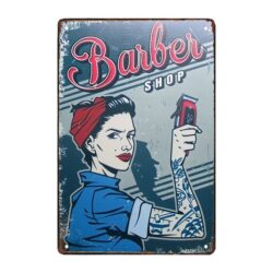 friseur werbetafel