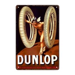 werbeplakette dunlop gurtel