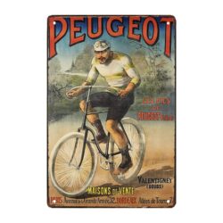 peugeot velo werbeschild