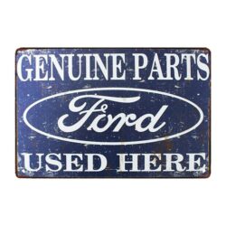 werbeschild ford originalteile hier verwendet