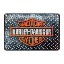 harley davidson garage werbetafel
