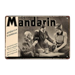 werbeteller der mandarine aperitif likor
