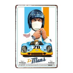 werbeschild le mans steve mcqueen