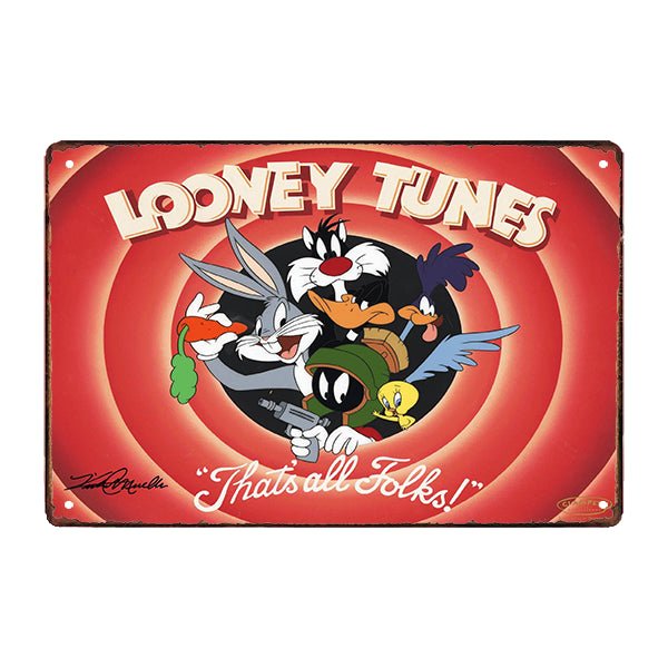 werbeschild looney tunes jahr 80 werbeschild looney tunes jahr 80