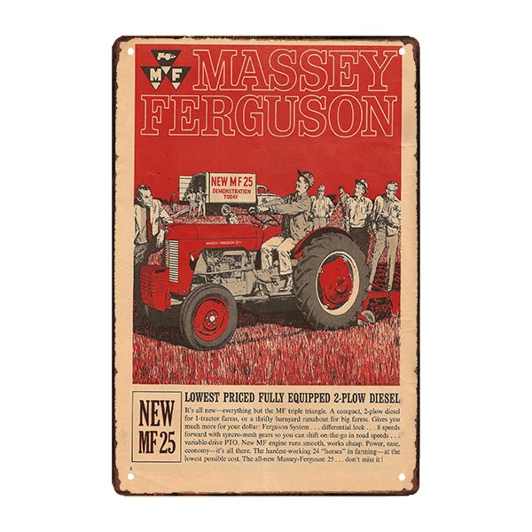 old massey ferguson werbeschild aus metall old massey ferguson werbeschild aus metall