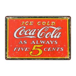 werbeschild metall coca 1
