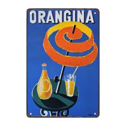 werbeschild metall orangina