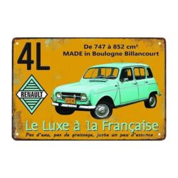 metall renault werbeschild