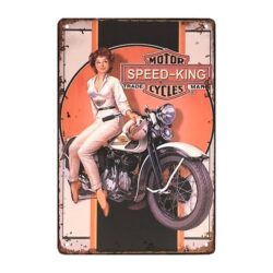 werbeschild metall vintage zyklus