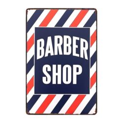 barbershop metallic werbeschild