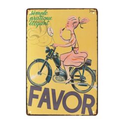 werbeplakette moped