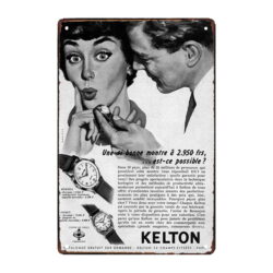 werbeschild uhr kelton
