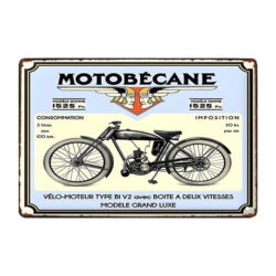 motobecane werbeschild