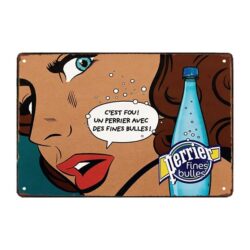 werbeschild perrier fine bulle