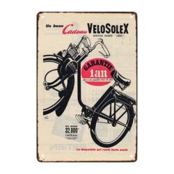retro mechanische werbeplatte