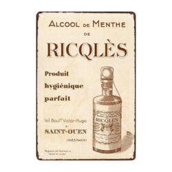 werbeteller ricqles alcohol de mint