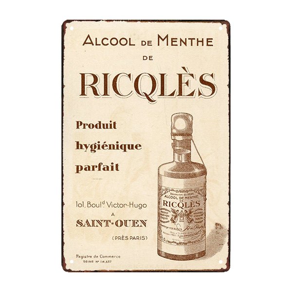 werbeteller ricqles alcohol de mint werbeteller ricqles alcohol de mint