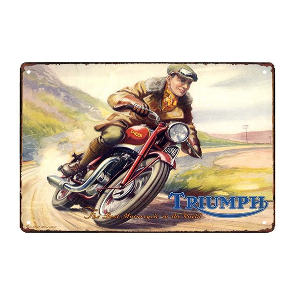 triumph werbeschild triumph werbeschild