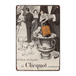 werbeteller victor clicquot champagner