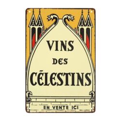 werbeplakette vin des celestins