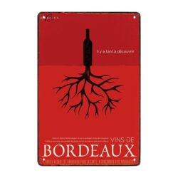 bordeaux wein werbetafel