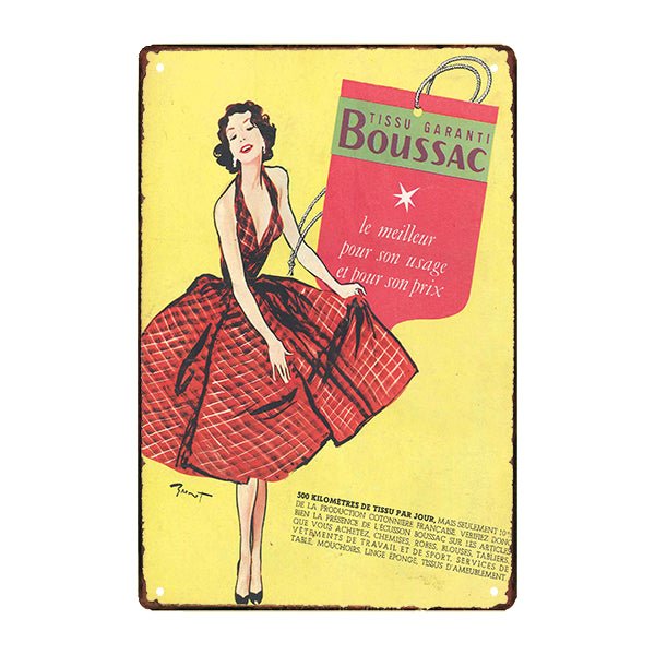 werbeschild vintage pin up franzosisch werbeschild vintage pin up franzosisch