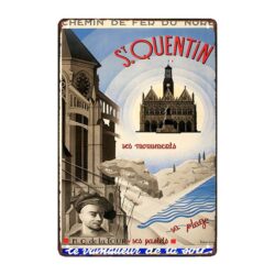 vintage werbeteller saint quentin
