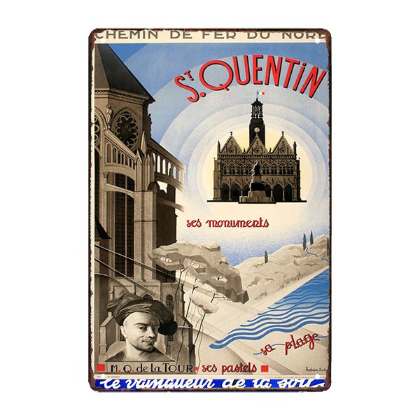 vintage werbeteller saint quentin vintage werbeteller saint quentin