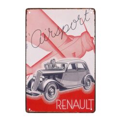 retro auto werbeschild