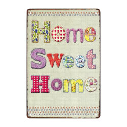 metallplatte home sweet home