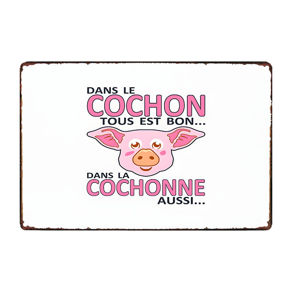 metallplatte humor schwein metallplatte humor schwein