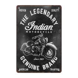 metallplatte indian motorrad neu