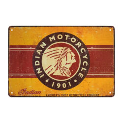 metallplatte indianermotorraeder 1901