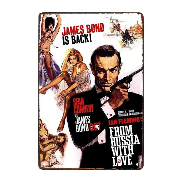 james bond metallplatte james bond metallplatte