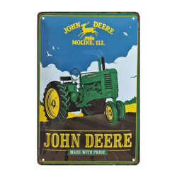 john deere metallplatte