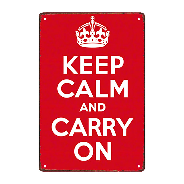 metallplatte keep calm metallplatte keep calm