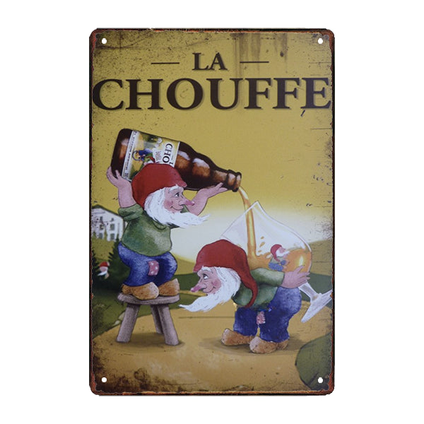 metallplatte la chouffe metallplatte la chouffe