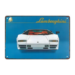 lamborghini metallplatte