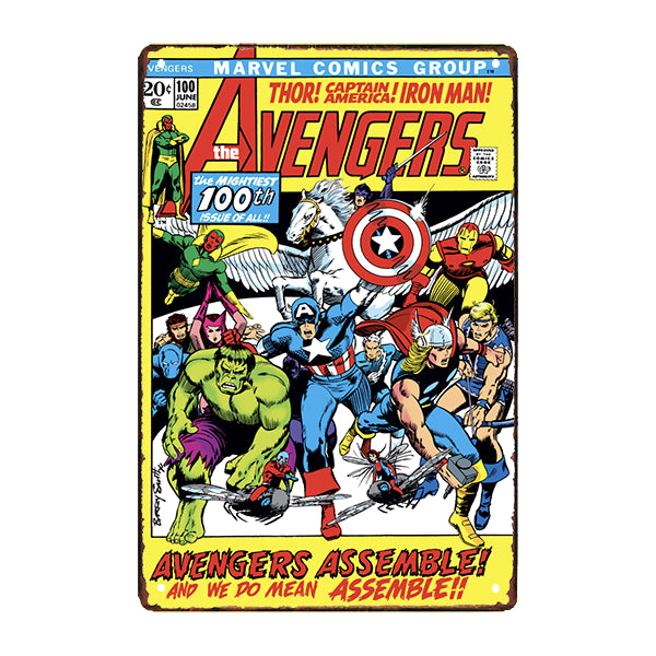 marvel metallplatte marvel metallplatte