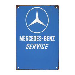 mercedes metallschild