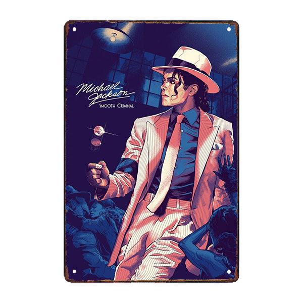 metallplakette michael jackson metallplakette michael jackson
