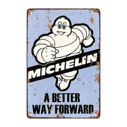michelin metallschild ein besserer weg nach vorn